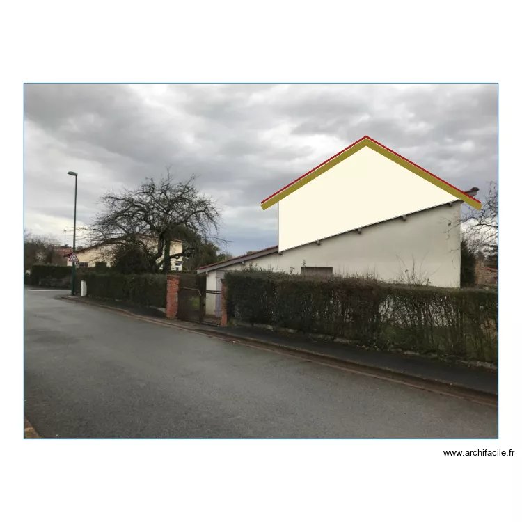 Projet Façade Ouest Après Travaux. Plan de Projet Façade Ouest Après Travaux. Plan de