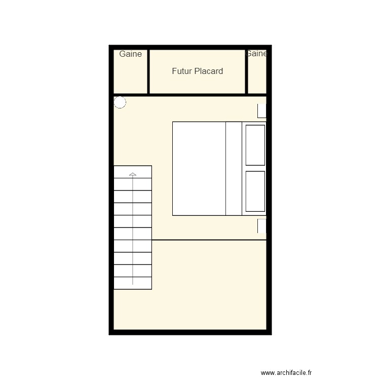 Mezzanine KAYELA. Plan de 5 pièces et 19 m2