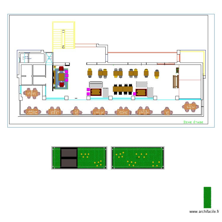 2eme etage. Plan de 0 pièce et 0 m2