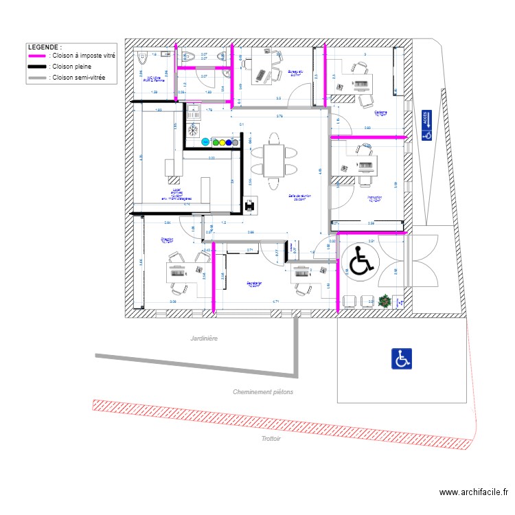 étude Urba. Plan de 0 pièce et 0 m2