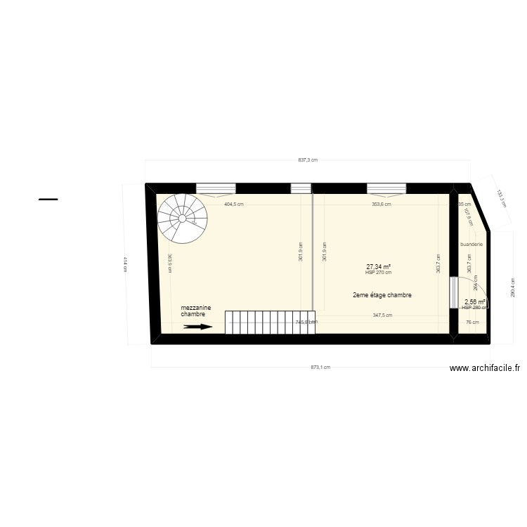 pavillon 2eme étage 2. Plan de 0 pièce et 0 m2
