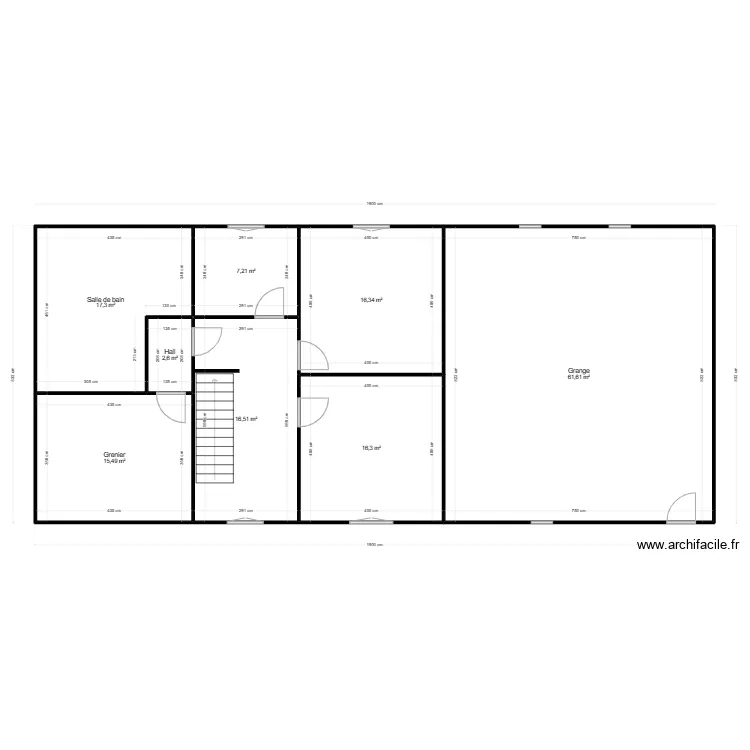 Cobaye  &eacute;tage. Plan de 