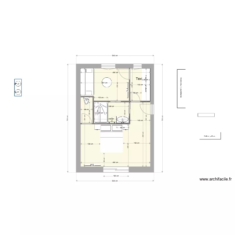 CHAMBRE COCO VINC 7. Plan de 