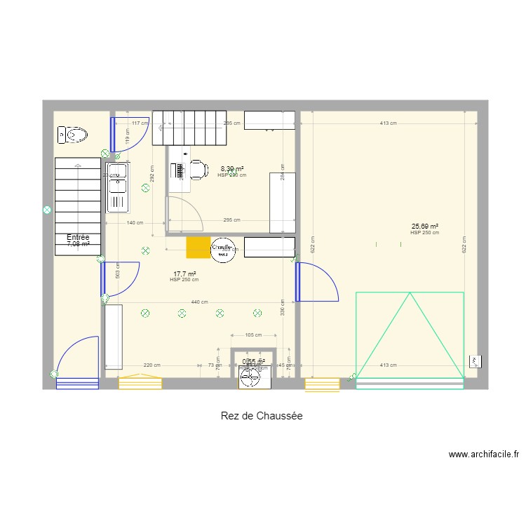 maison crest 2021. Plan de 18 pièces et 235 m2