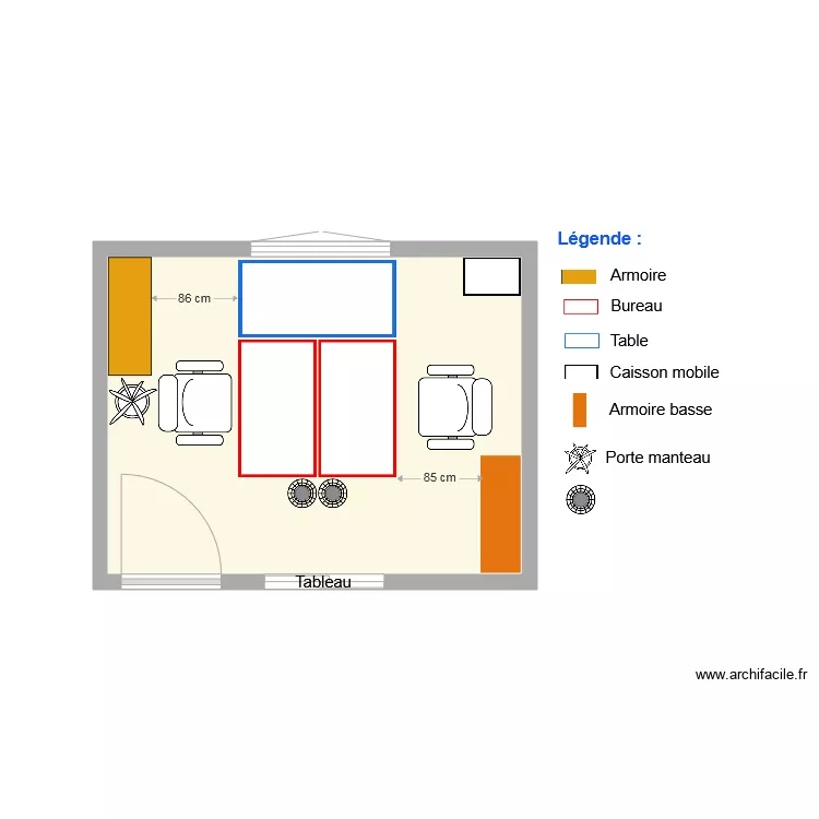 Bureau 3 SI APRES. Plan de 