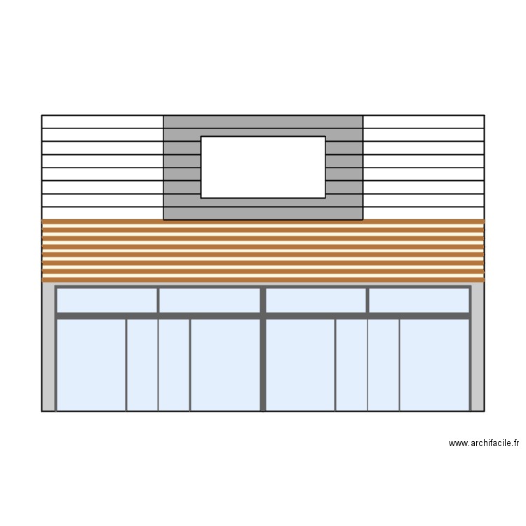 Chennevieres devanture. Plan de 49 pièces et 62 m2