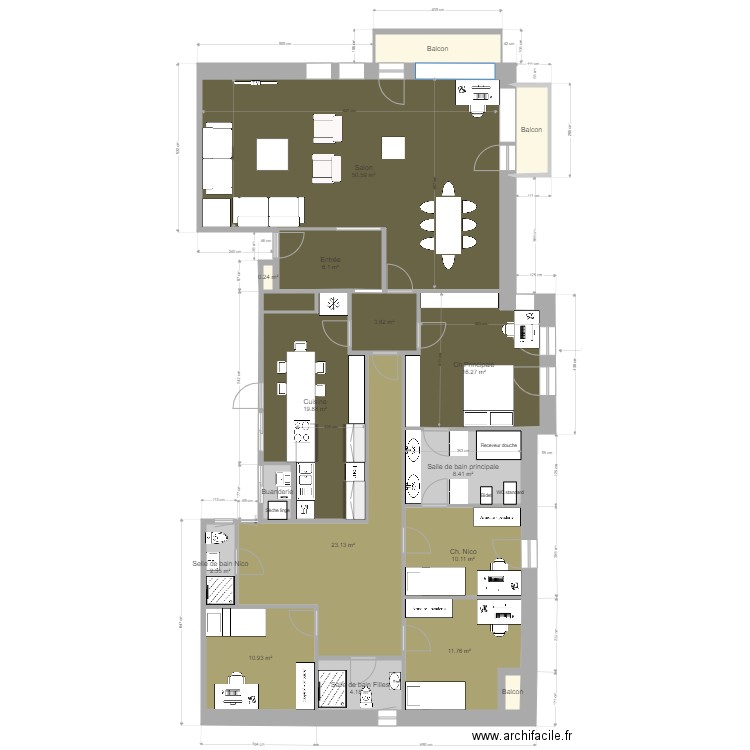 Diagonal 672 Zone enfants. Plan de 0 pièce et 0 m2