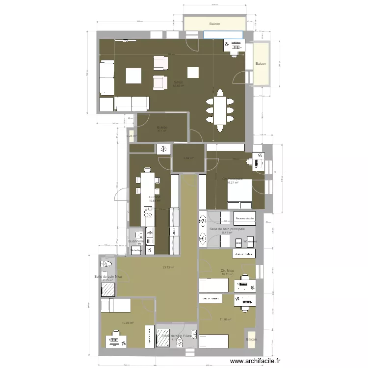 Diagonal 672 Zone enfants. Plan de 