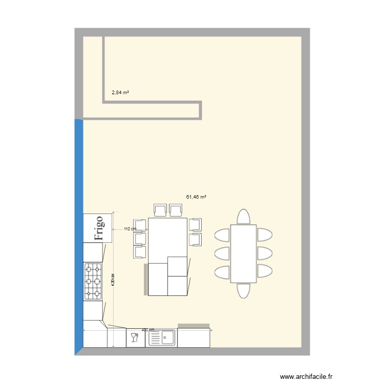 cuicine. Plan de 0 pièce et 0 m2