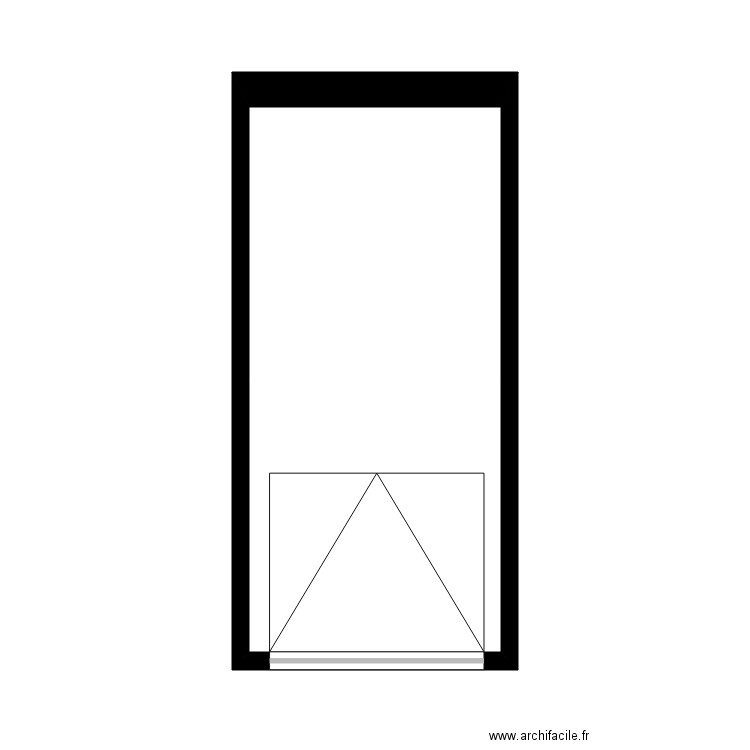 FRANCQUART. Plan de 1 pièce et 17 m2