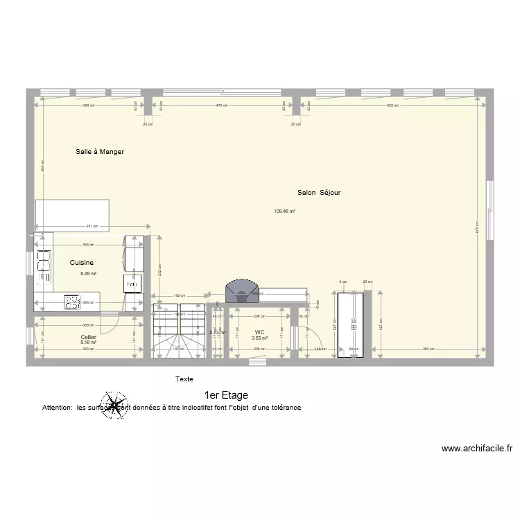 BI 2123 cot1 1er etage . Plan de 