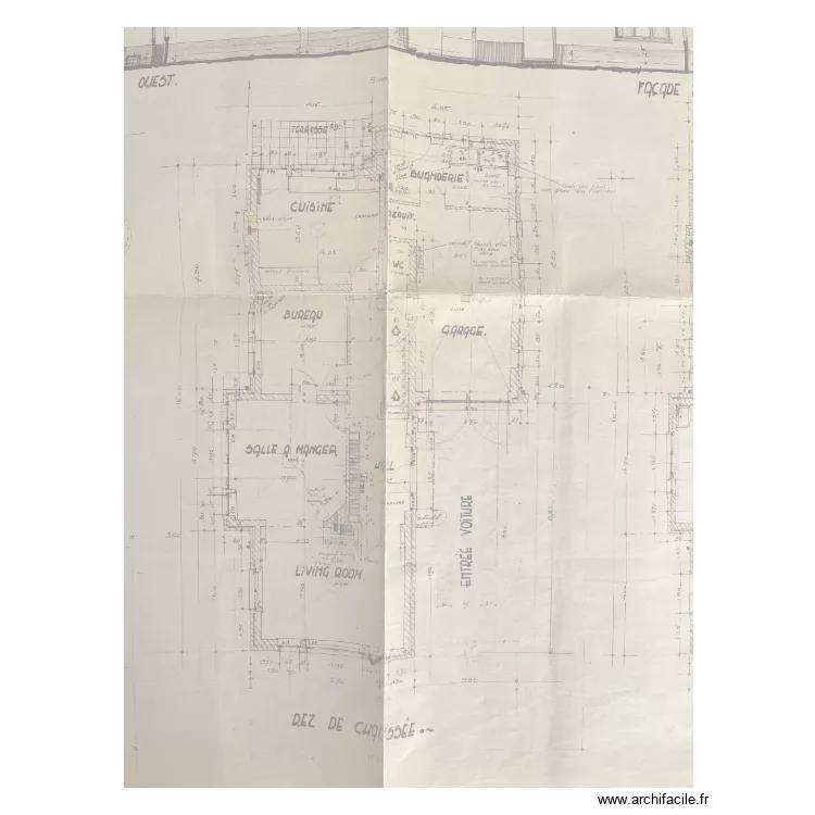 RDC sur initial. Plan de 