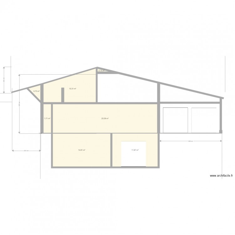 Maison coté Est. Plan de 0 pièce et 0 m2