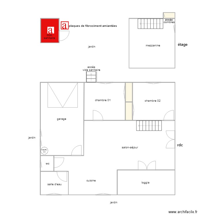 racaud. Plan de 0 pièce et 0 m2