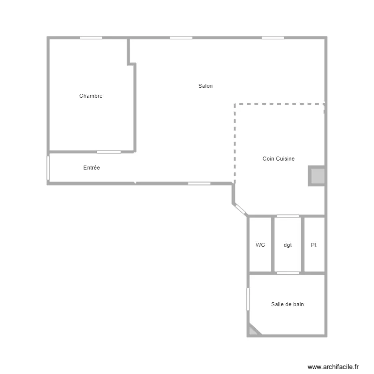 9 comete cour. Plan de 