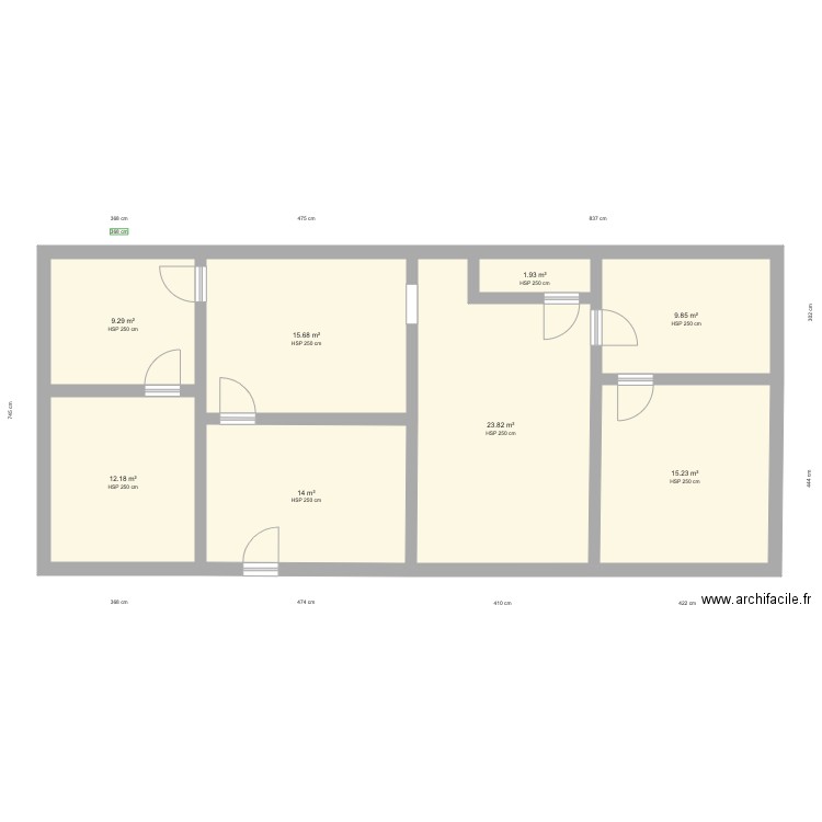 plan appartement. Plan de 0 pièce et 0 m2