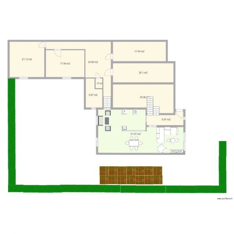 Projet salon 1. Plan de 0 pièce et 0 m2