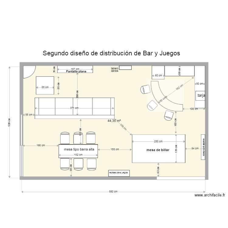 CASA CRESTON BAR 2da opción. Plan de 0 pièce et 0 m2