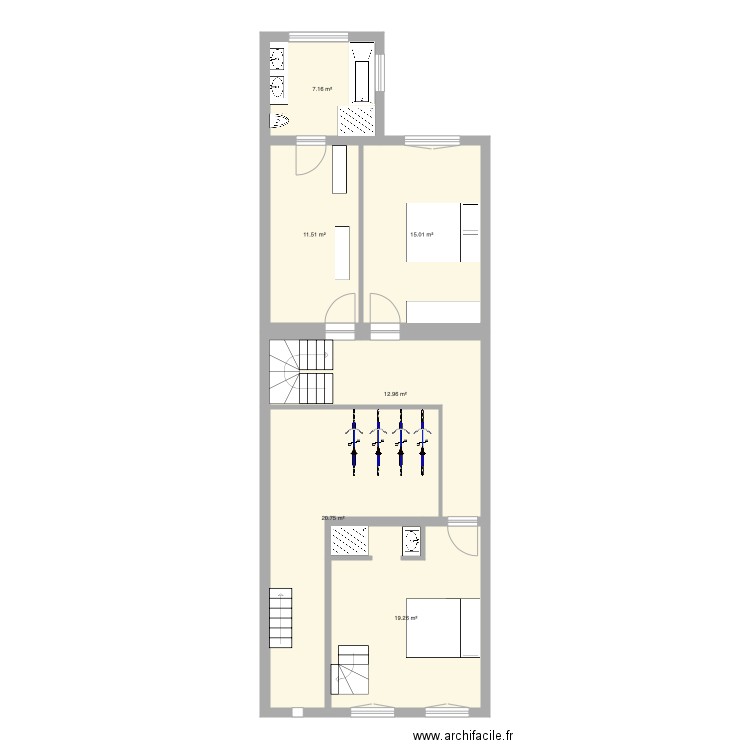 Tabellion Rez semi enterré version 2. Plan de 0 pièce et 0 m2