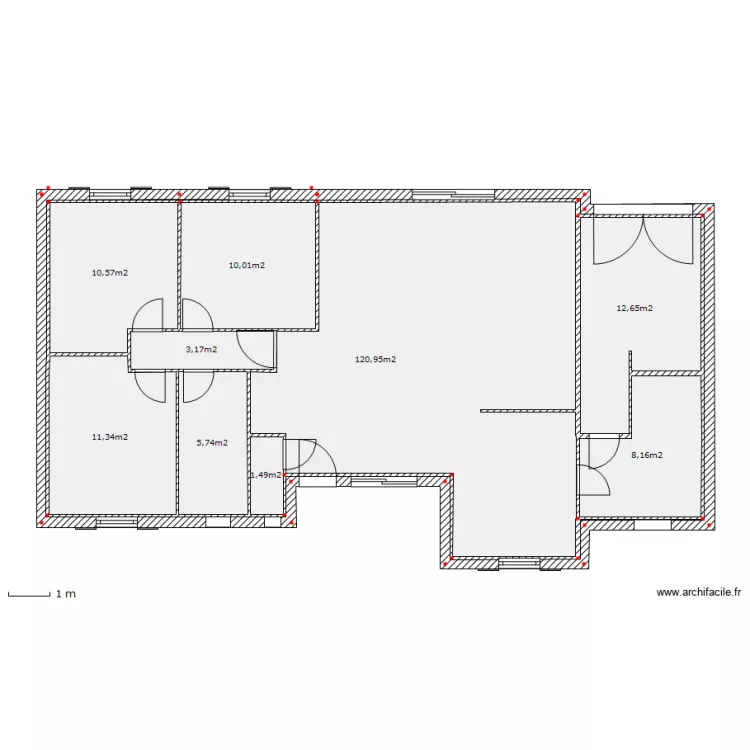 maison. Plan de 
