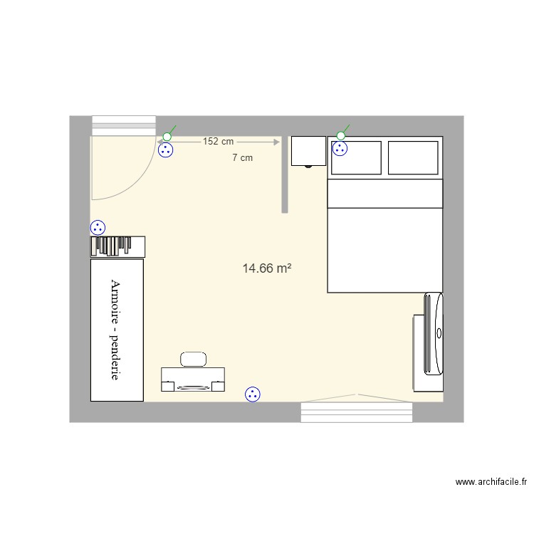 chambre violette proposition JUIN 2021 5. Plan de 0 pièce et 0 m2