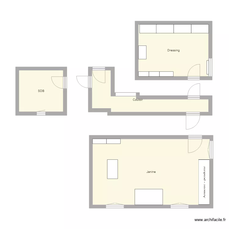 Etage Am&eacute;nag&eacute;. Plan de 