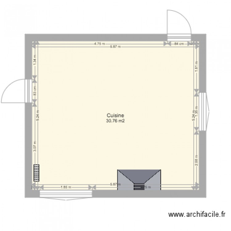 Cuisine. Plan de 0 pièce et 0 m2