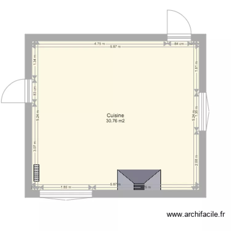 Cuisine. Plan de 