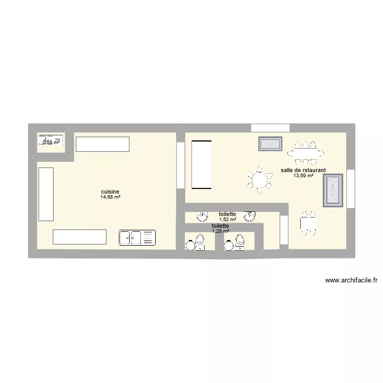 plan de fast food hugo bien t&ocirc;t terminer. Plan de 