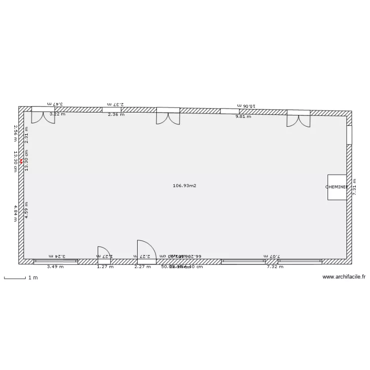 ducy5 SANS MEUBLES. Plan de 
