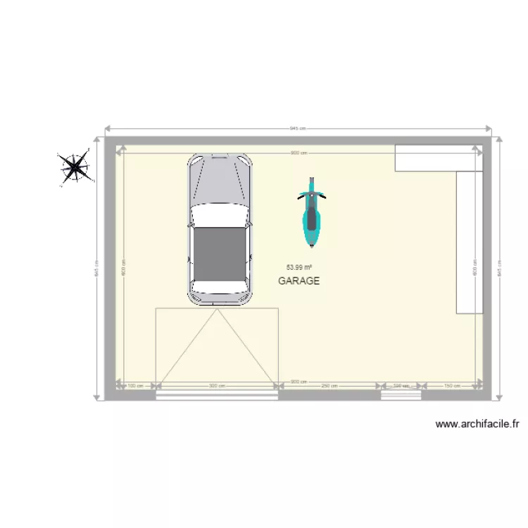 Garage 9x6m. Plan de Garage 9x6m. Plan de