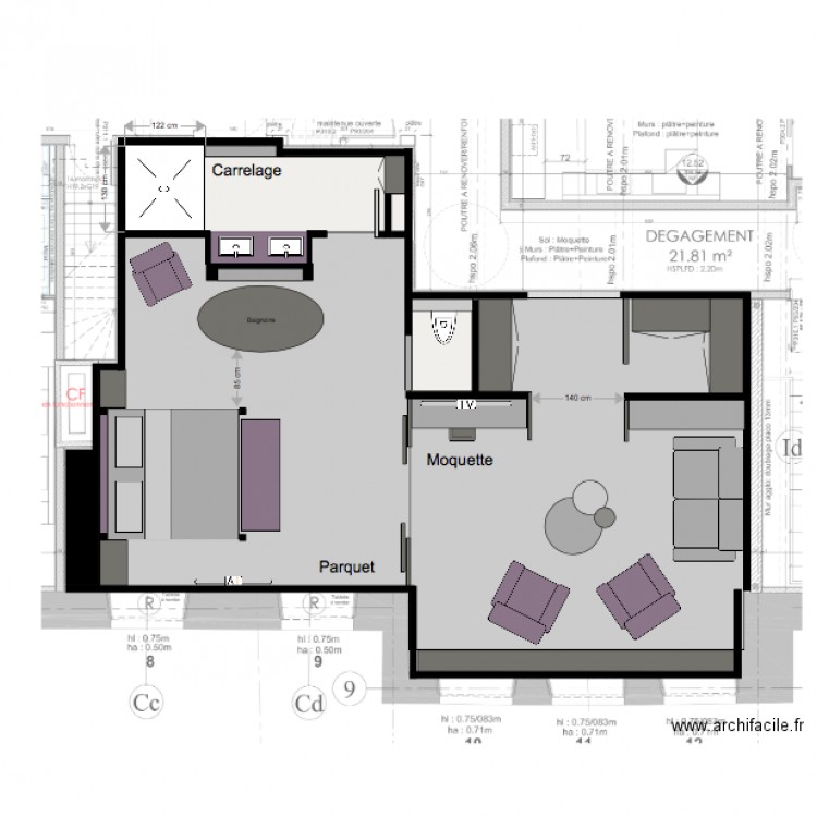 suite 7 new B. Plan de 0 pièce et 0 m2