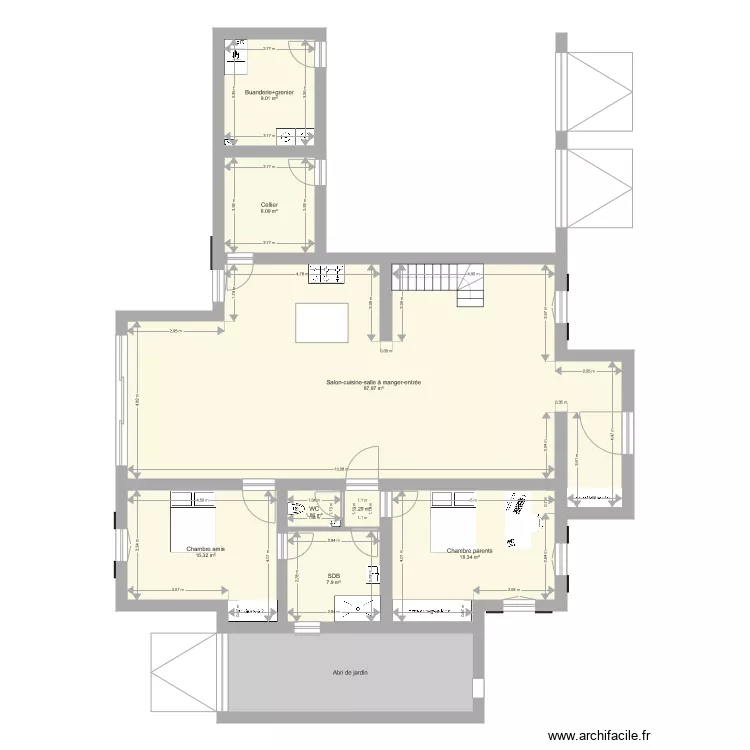 Plan RDC Maison 2. Plan de 