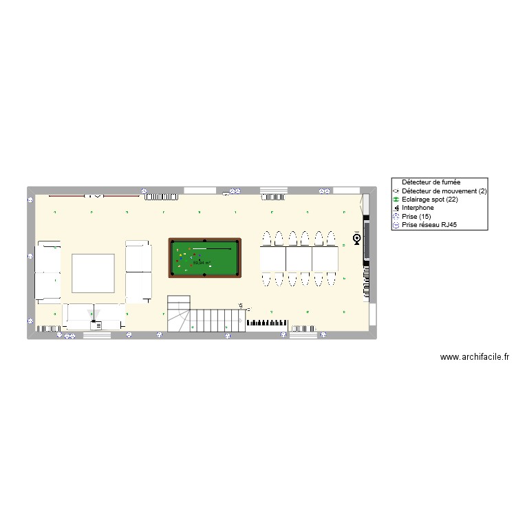 SALON. Plan de 0 pièce et 0 m2