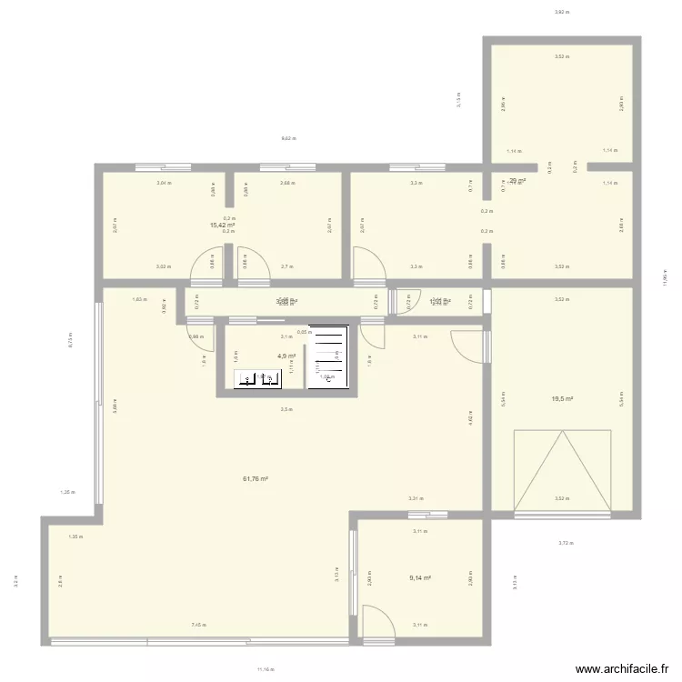 Maison Christelle et Ludo Apr&egrave;s. Plan de 