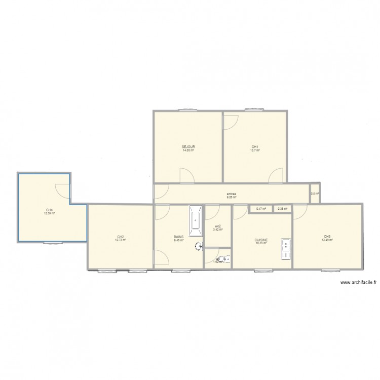 BELLIARD. Plan de 0 pièce et 0 m2