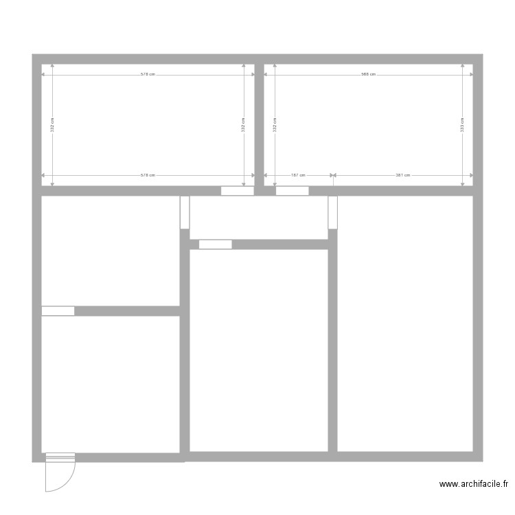 DORTOIR. Plan de 7 pièces et 114 m2