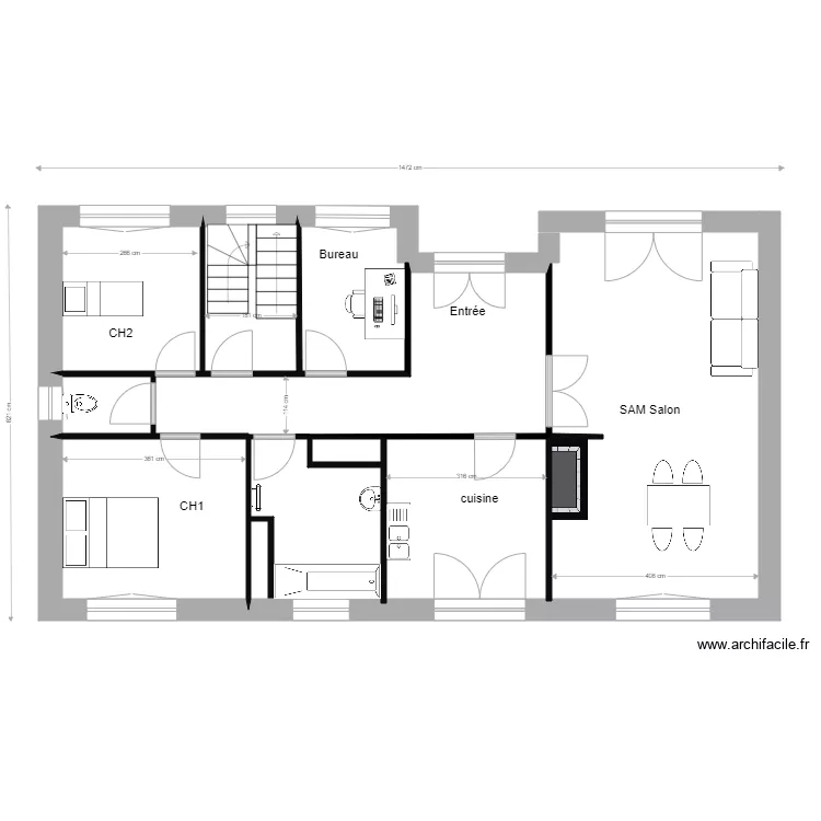 Teyssier Ste sigol&egrave;ne. Plan de 
