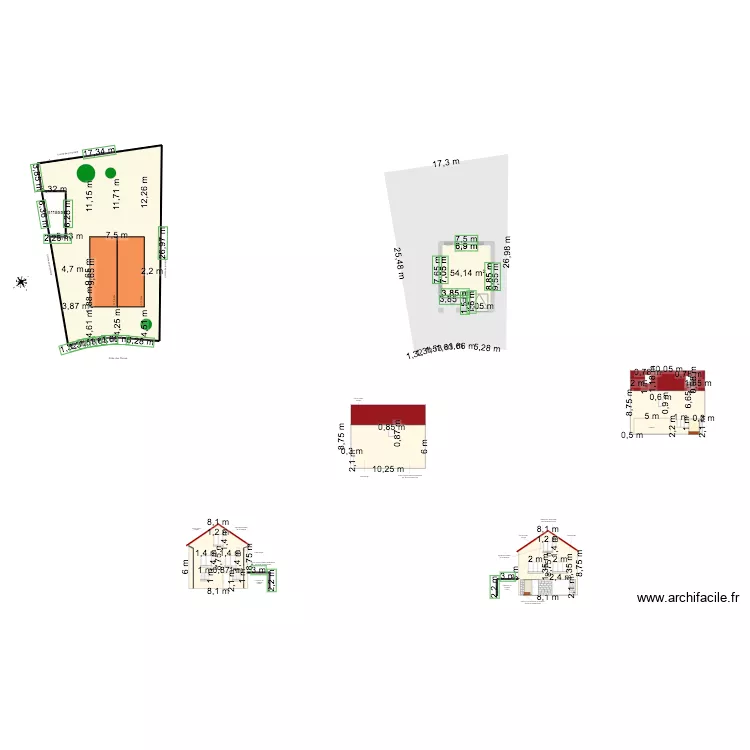 Plans maison avant 2. Plan de 