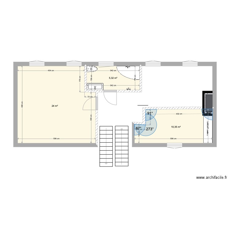 ETAGE PROJET 1 OK. Plan de 0 pièce et 0 m2