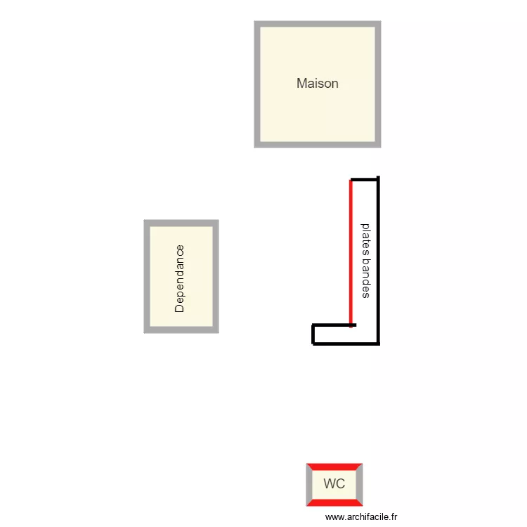 avoise exterieurs. Plan de 