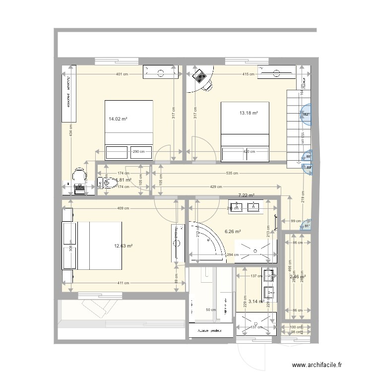 sonim2 etage projet4. Plan de 0 pièce et 0 m2