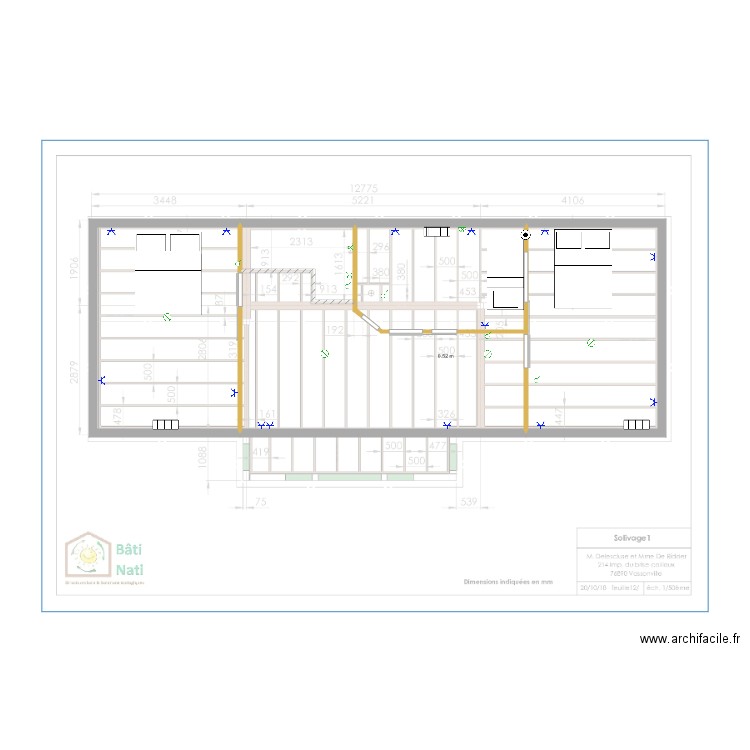 maison à jour  elec. Plan de 0 pièce et 0 m2