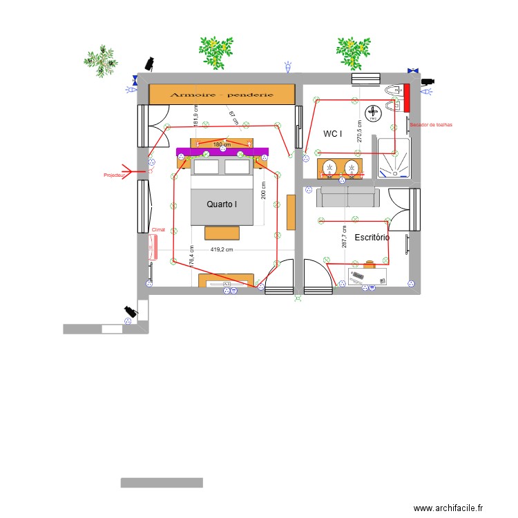 Chambre I. Plan de 0 pièce et 0 m2