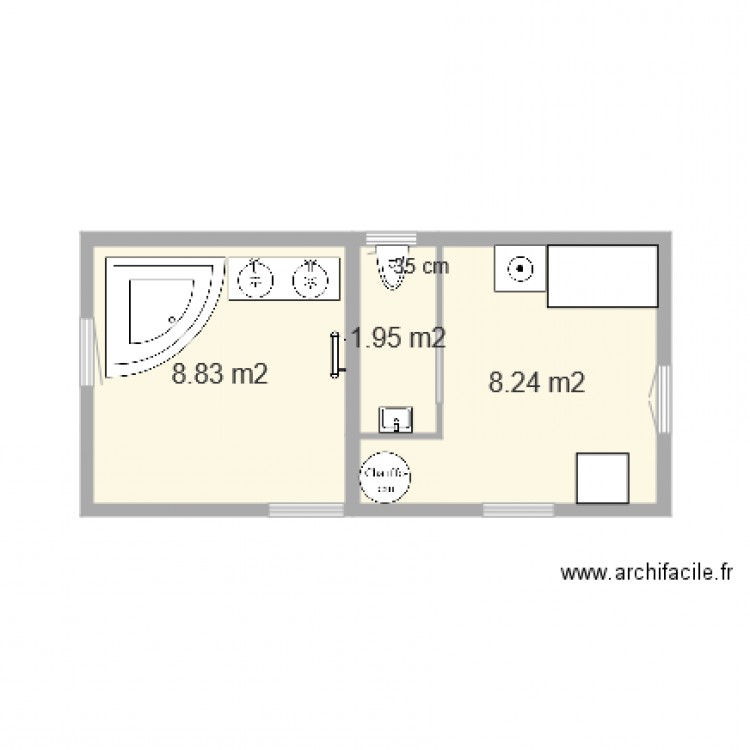 salle de bain 2. Plan de 0 pièce et 0 m2
