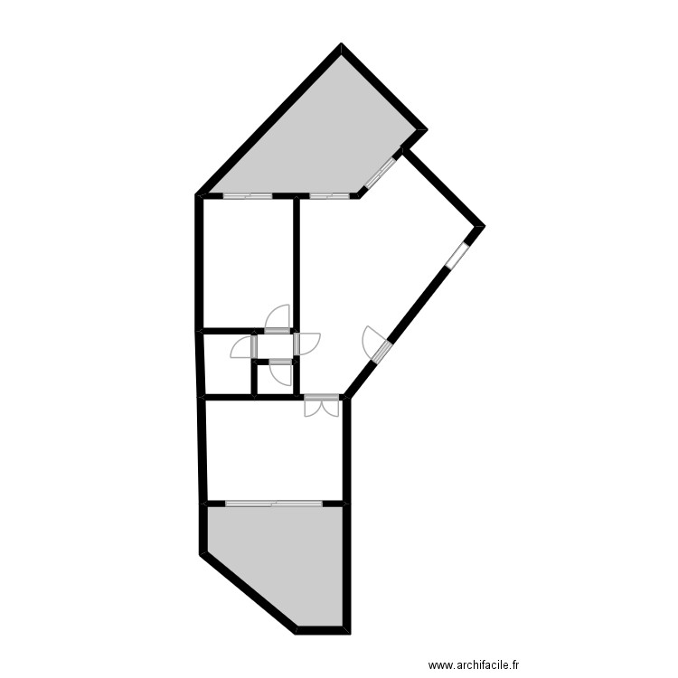 MURTIN. Plan de 8 pièces et 37 m2