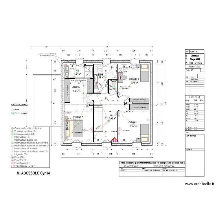 PLAN ETAGE DEF. Plan de 0 pièce et 0 m2