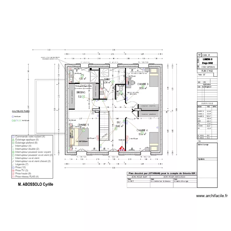 PLAN ETAGE DEF. Plan de 