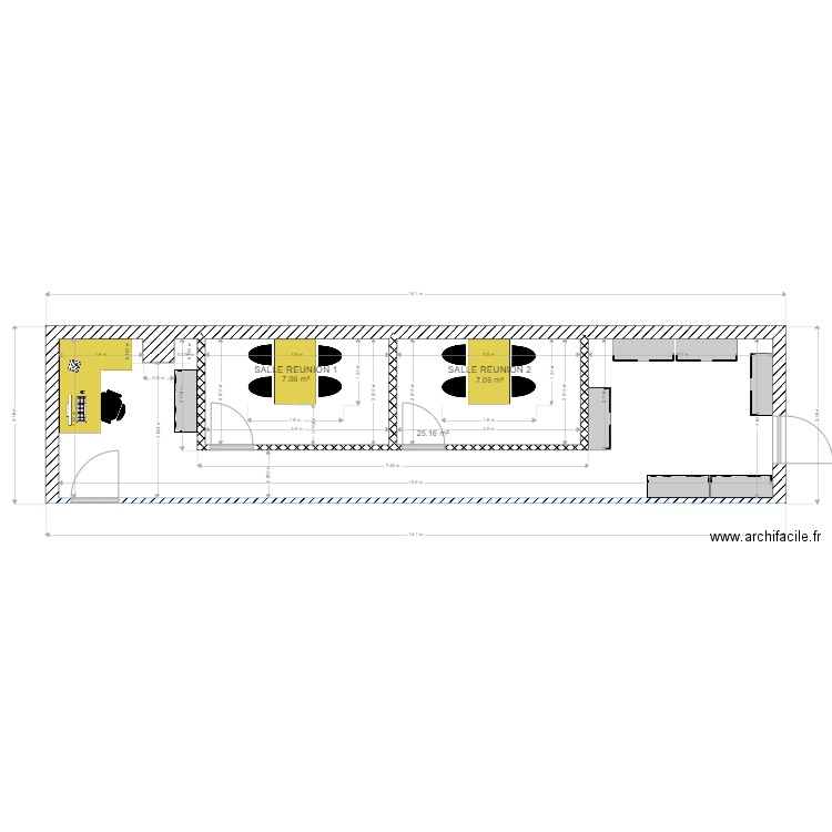 siege aile RH. Plan de 0 pièce et 0 m2