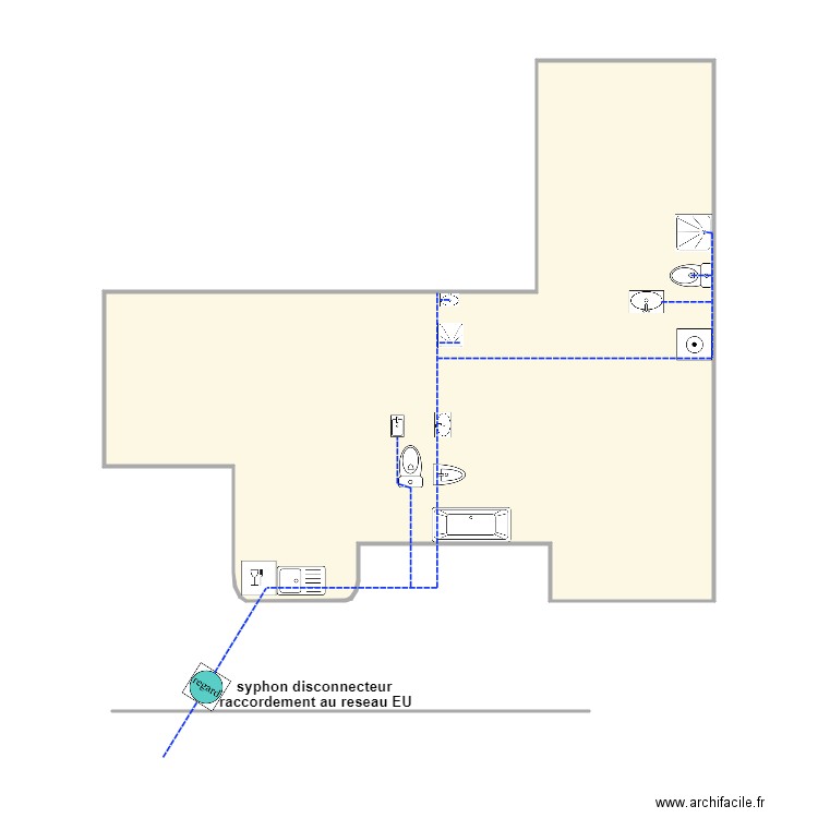 RAYMOND ASS. Plan de 1 pièce et 53 m2